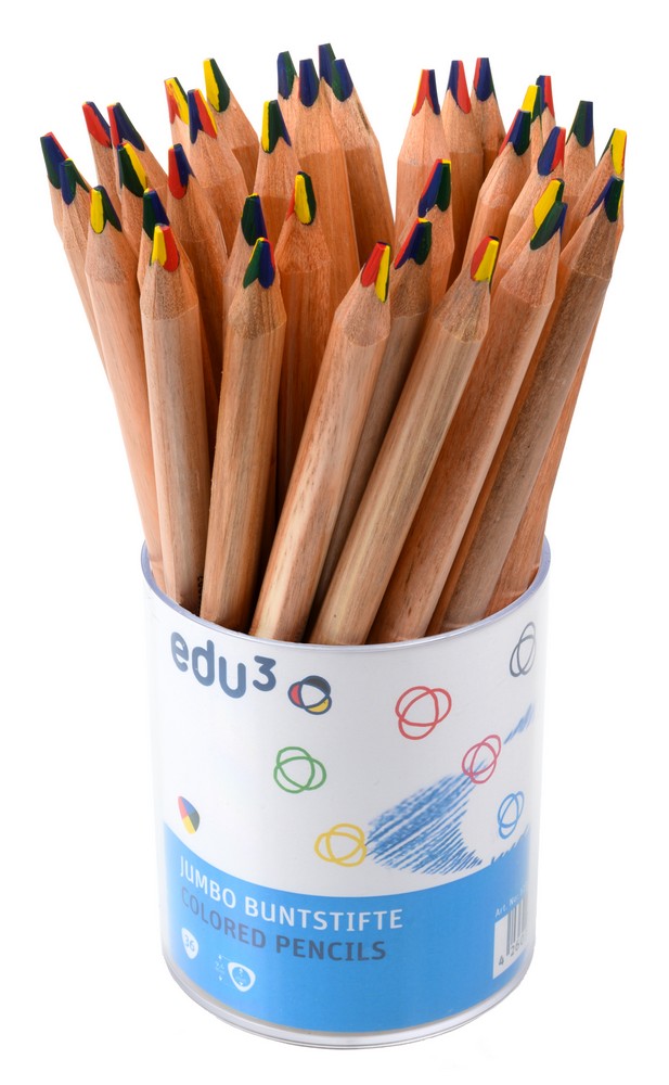 Buntstifte edu3 5mm JUMBO DREIKANT Regenbogen 36er