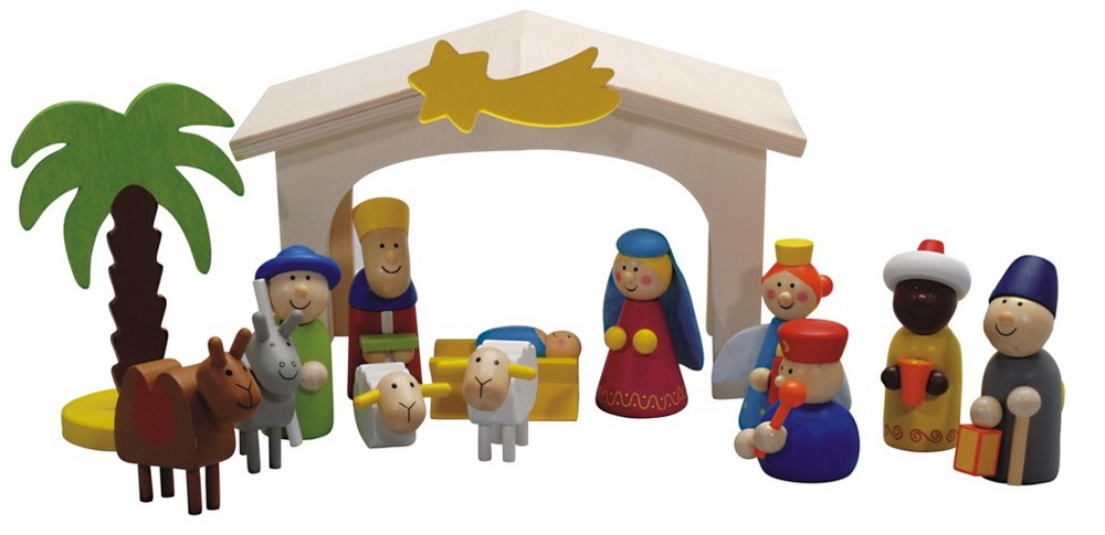 Weihnachtskrippe Komplett-Set  U3