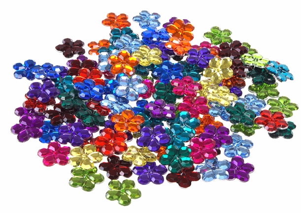 Regenbogen Funkelsteine BLUMEN 120er